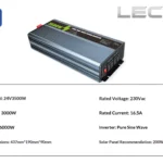 12V/24V to 220V 3500W Pure Sine Wave AC Inverter